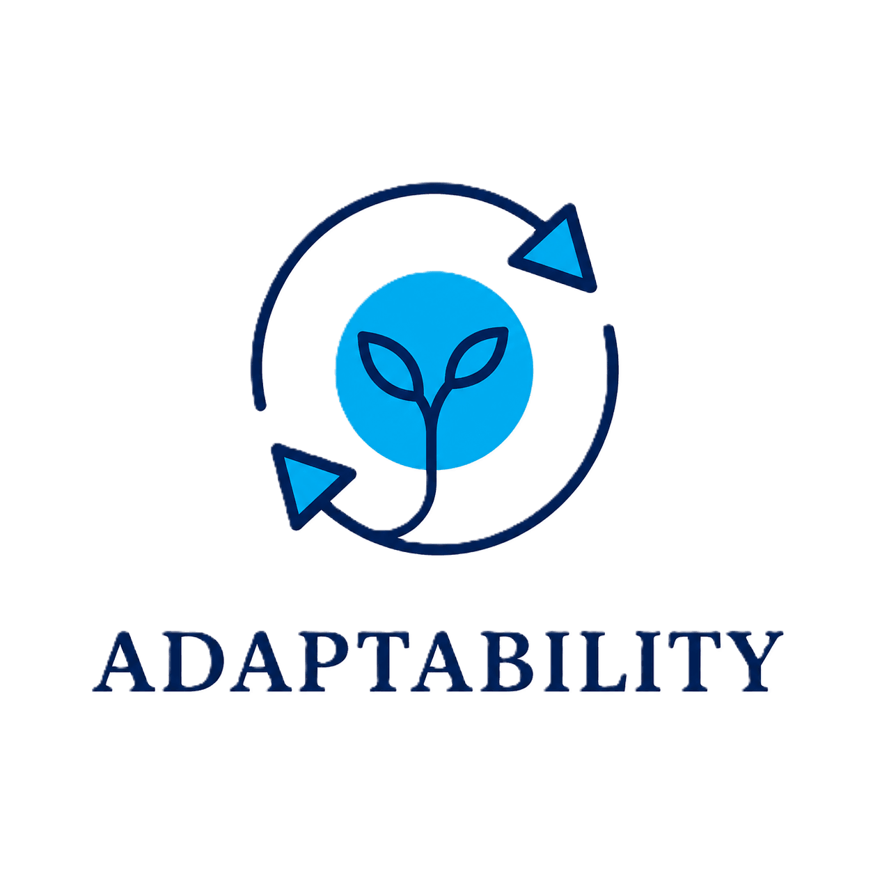 Adaptability — a seedling within a cycle of arrows